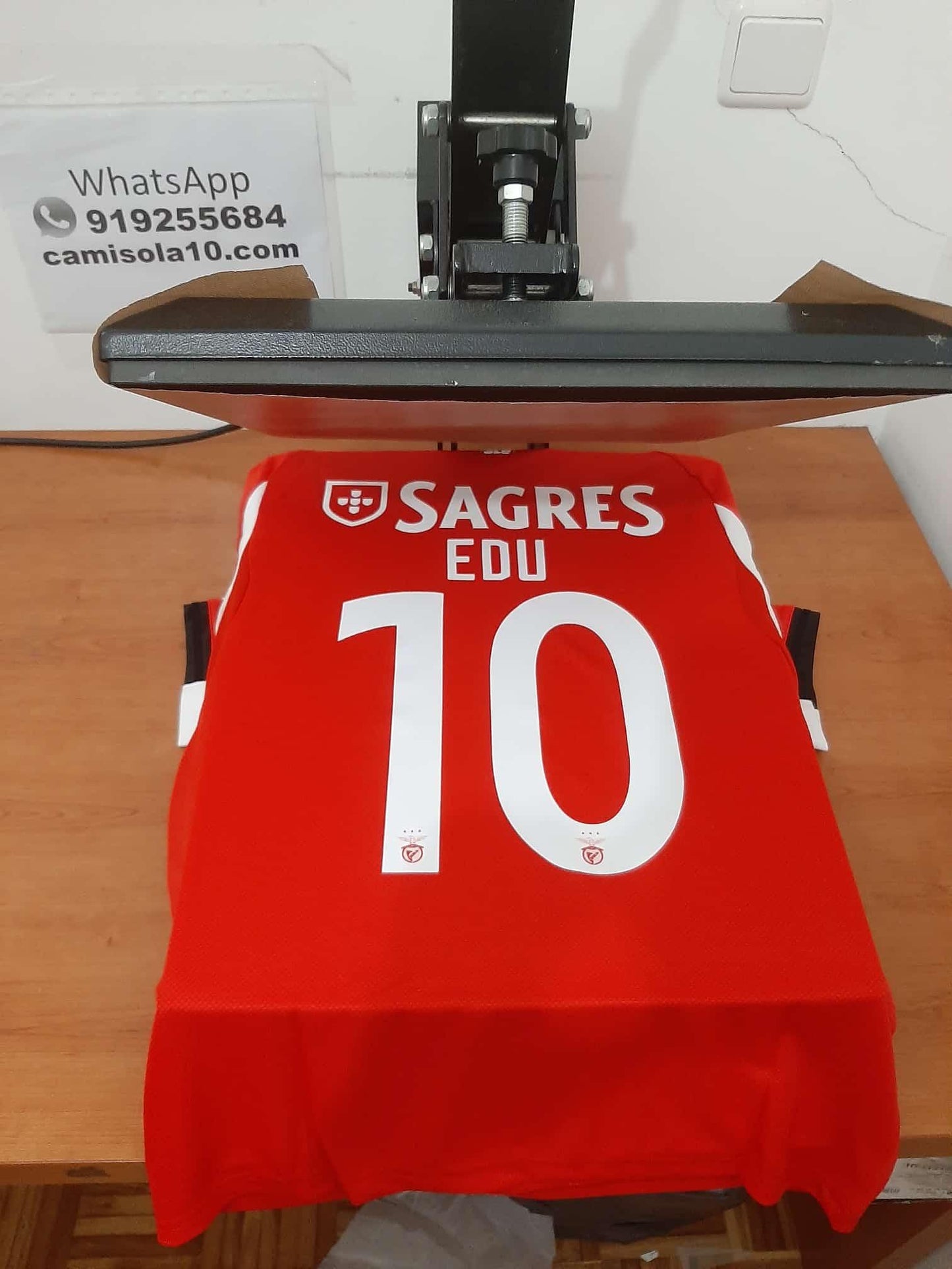 Camisola Principal SL Benfica 25/26 - Camisola 10 | Camisolas de futebol para adulto e criança, entregas em 2 a 3 dias