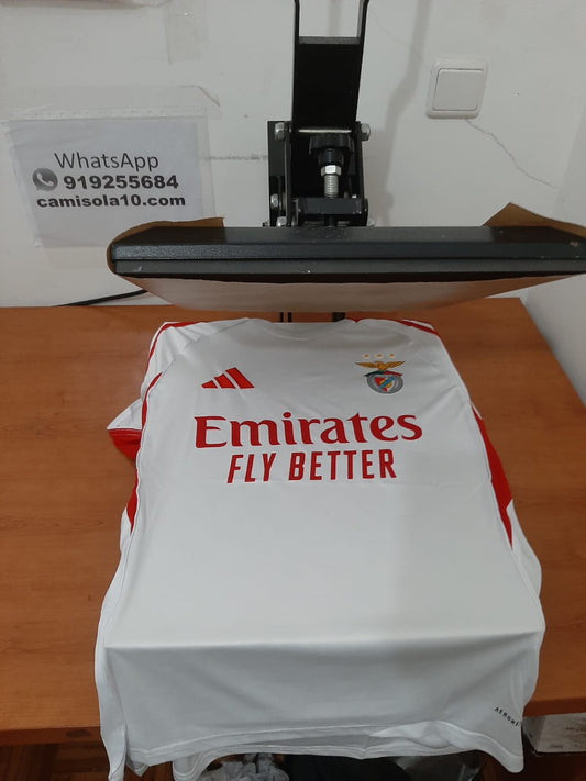 Camisola Alternativa Branca SL Benfica 25/26 - Camisola 10 | Camisolas de futebol para adulto e criança, entregas em 2 a 3 dias