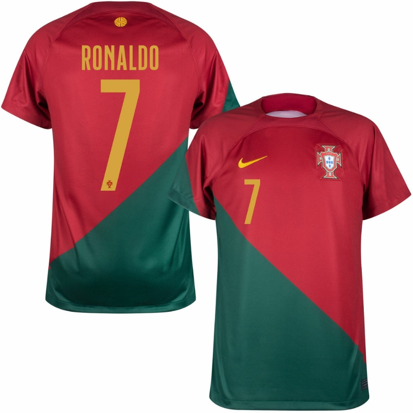 Camisola Principal Portugal Catar 2022 - Camisola 10 | Camisolas de futebol para adulto e criança, entregas em 2 a 3 dias