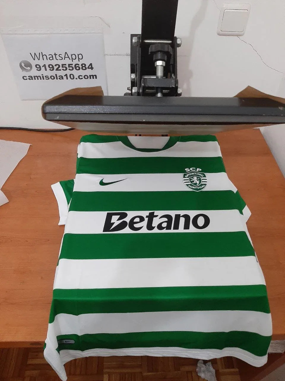 Camisola Sporting CP 2025/26 principal para ser personalizada com prensa térmica