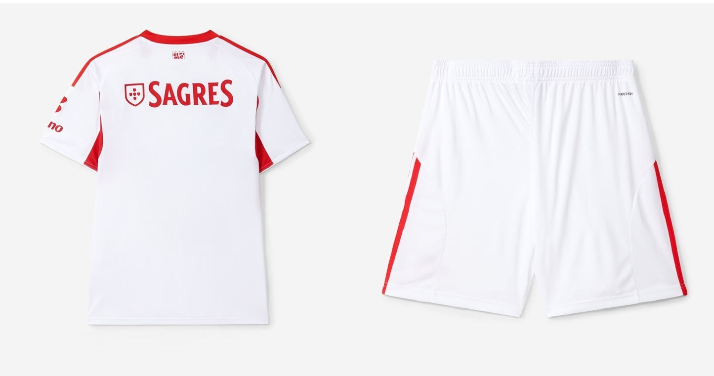 Kit de criança Branco SL Benfica 25/26 Sagres