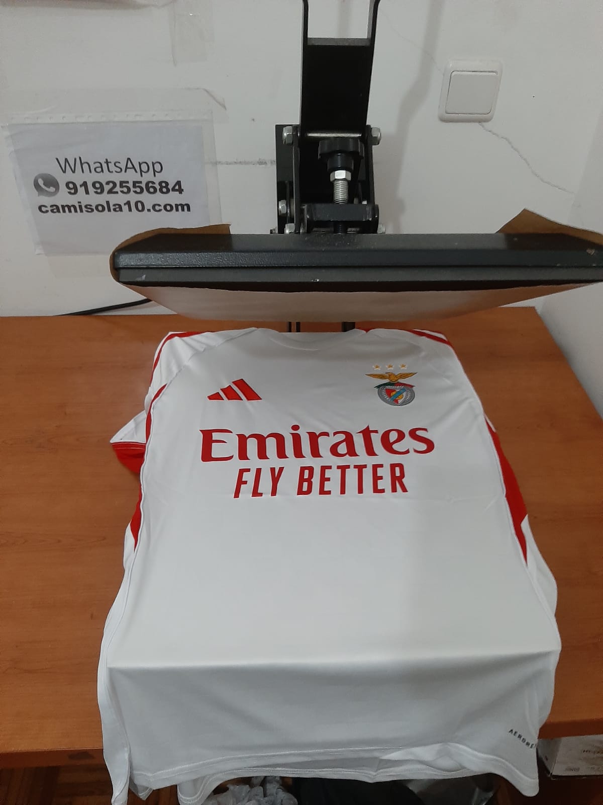 Camisola Alternativa Branca SL Benfica 2025-2026 tam M