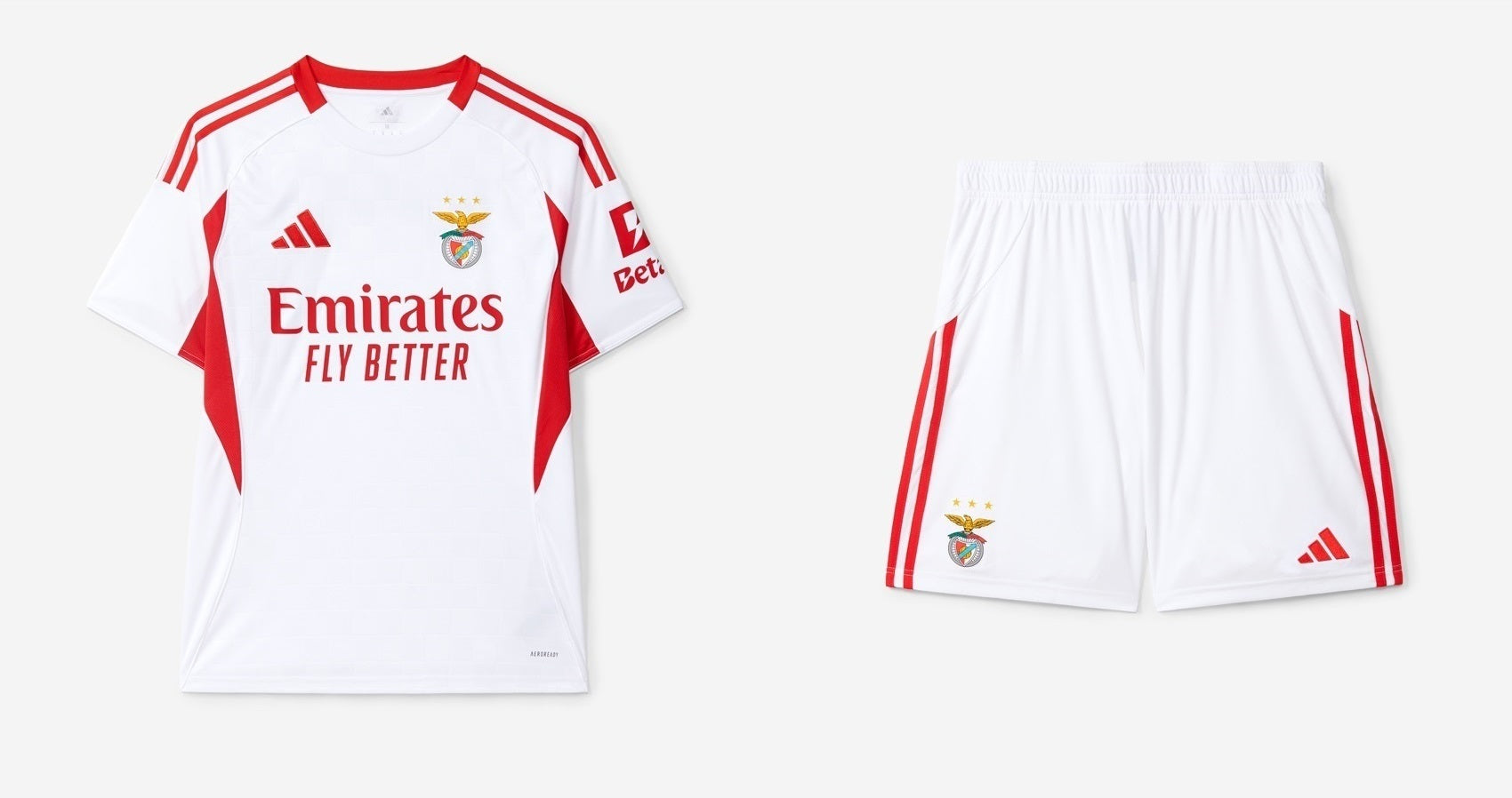 Kit de criança Branco SL Benfica 25/26 Emirates