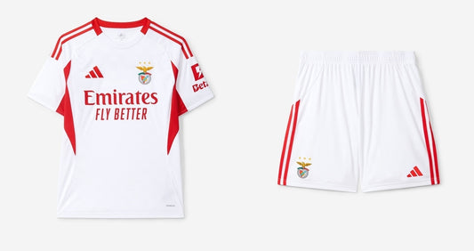 Kit de criança Branco SL Benfica 25/26 Emirates