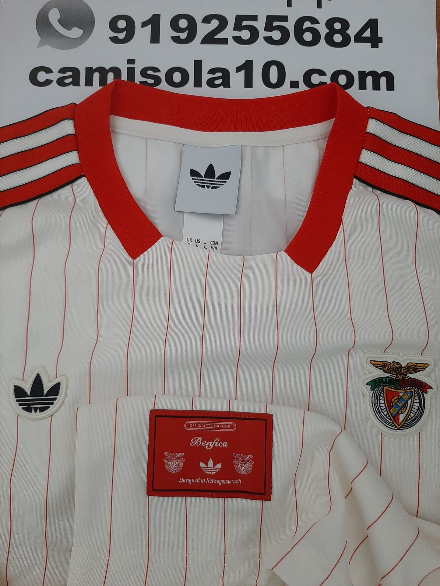 Camisola Retro Branca SL Benfica 25/26 – Edição Especial